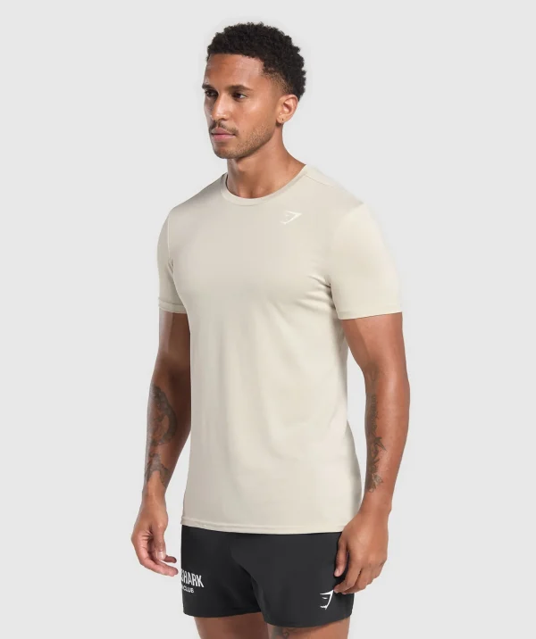 Sale Gymshark Running Dept. T Shirt PebbleGrey