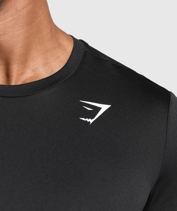 Fashion Gymshark Running Dept. T Shirt Black