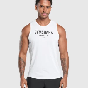 Outlet Gymshark Running Dept. Tank White