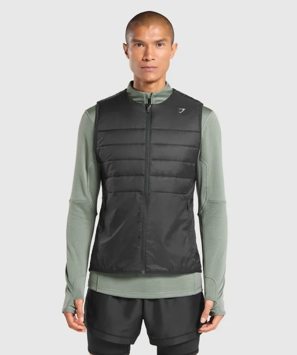 New Gymshark Running Gilet Black