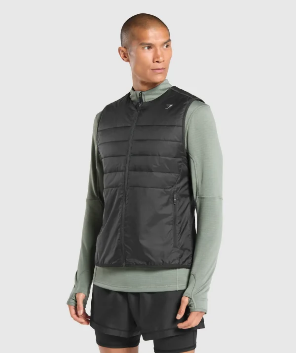 New Gymshark Running Gilet Black