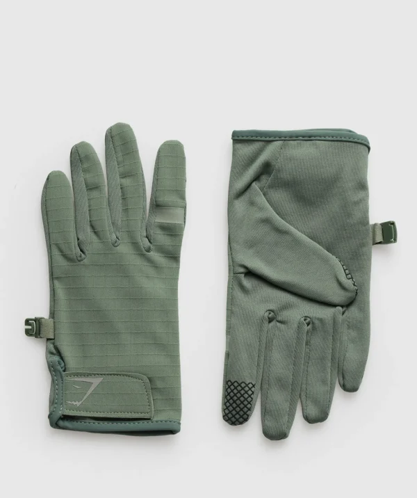 New Gymshark Running Glove UnitGreen