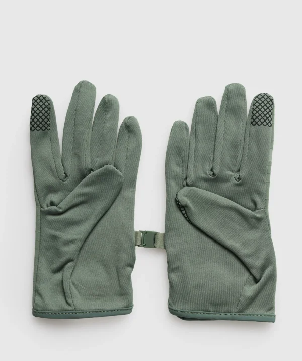 New Gymshark Running Glove UnitGreen