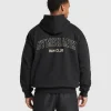 Fashion Gymshark Running Graphic Hoodie Black