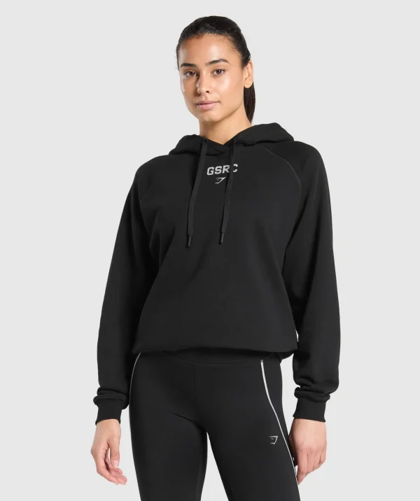 Clearance Gymshark Running Graphic Hoodie Black