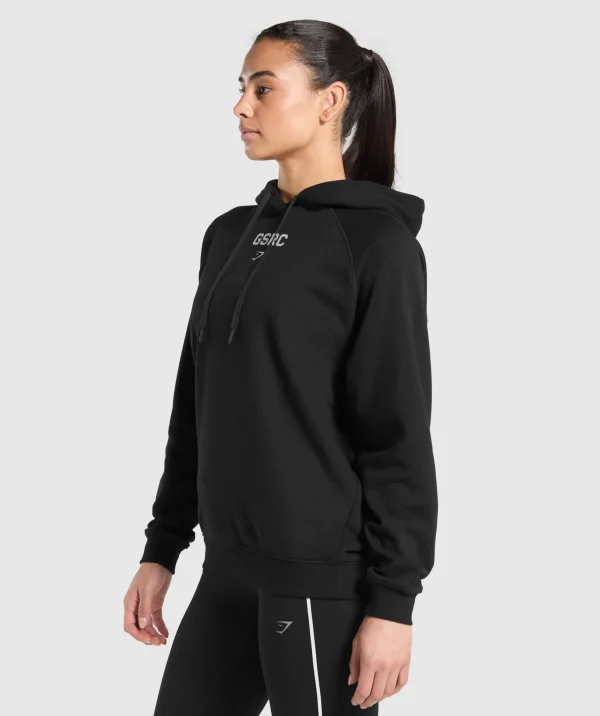 Clearance Gymshark Running Graphic Hoodie Black