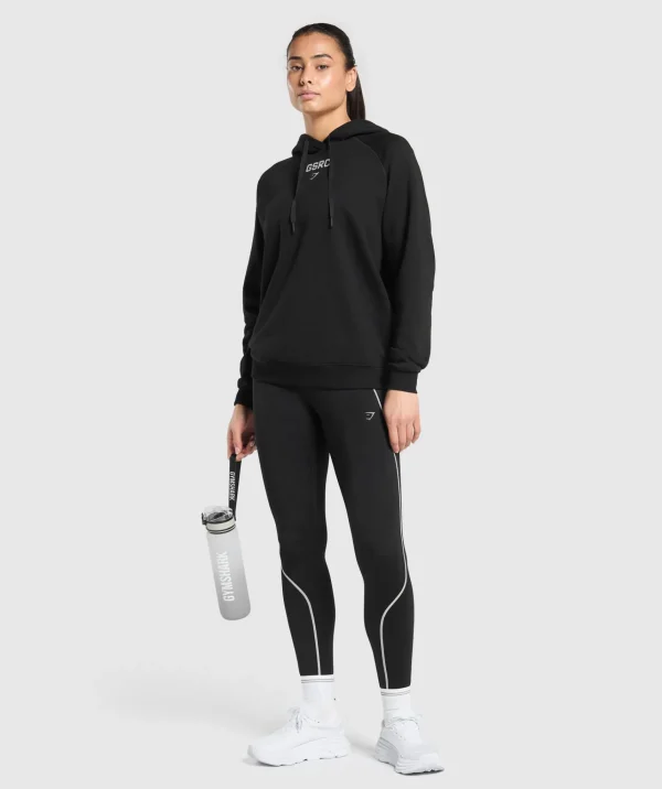 Clearance Gymshark Running Graphic Hoodie Black