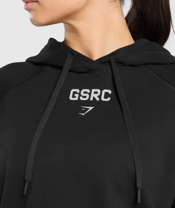 Clearance Gymshark Running Graphic Hoodie Black