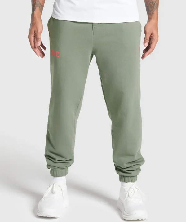 Best Gymshark Running Graphic Joggers UnitGreen