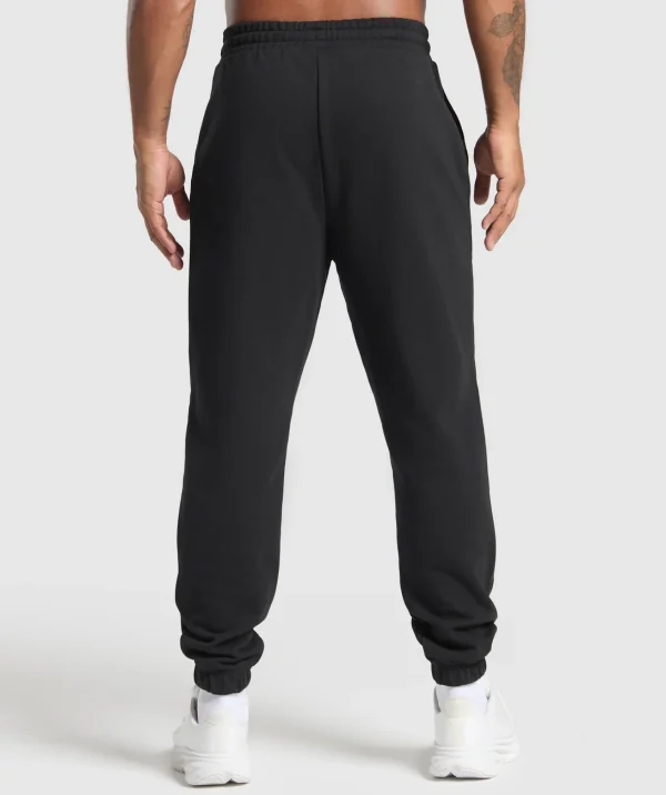 Clearance Gymshark Running Graphic Joggers Black