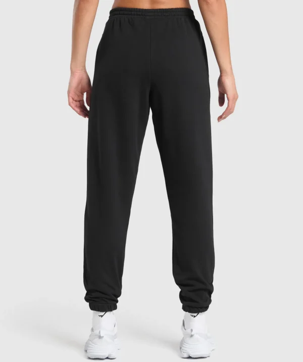 New Gymshark Running Graphic Joggers Black