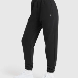 New Gymshark Running Graphic Joggers Black