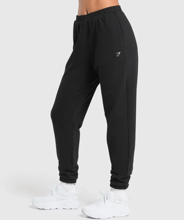 New Gymshark Running Graphic Joggers Black