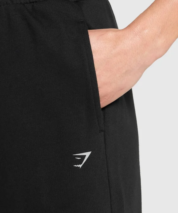 New Gymshark Running Graphic Joggers Black