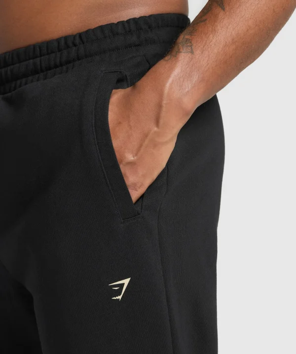 Clearance Gymshark Running Graphic Joggers Black