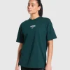 Discount Gymshark Running Graphic Oversized T-Shirt StrongTeal