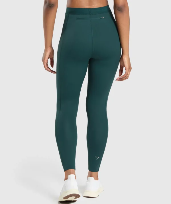 Hot Gymshark Running Leggings StrongTeal