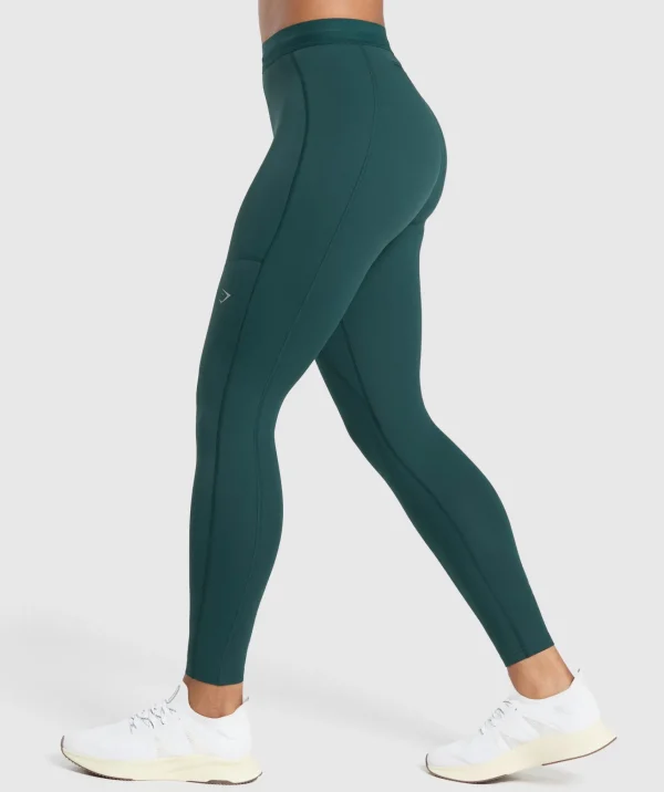 Hot Gymshark Running Leggings StrongTeal