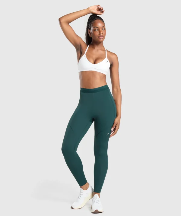 Hot Gymshark Running Leggings StrongTeal