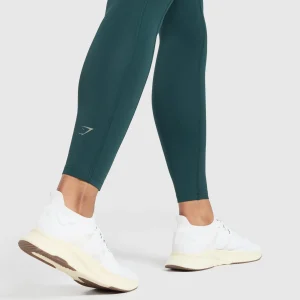 Hot Gymshark Running Leggings StrongTeal