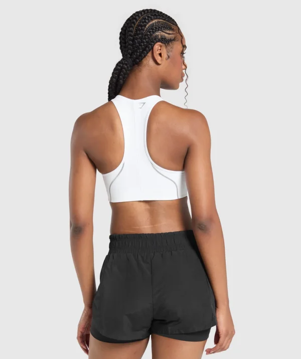 Clearance Gymshark Running Sports Bra White