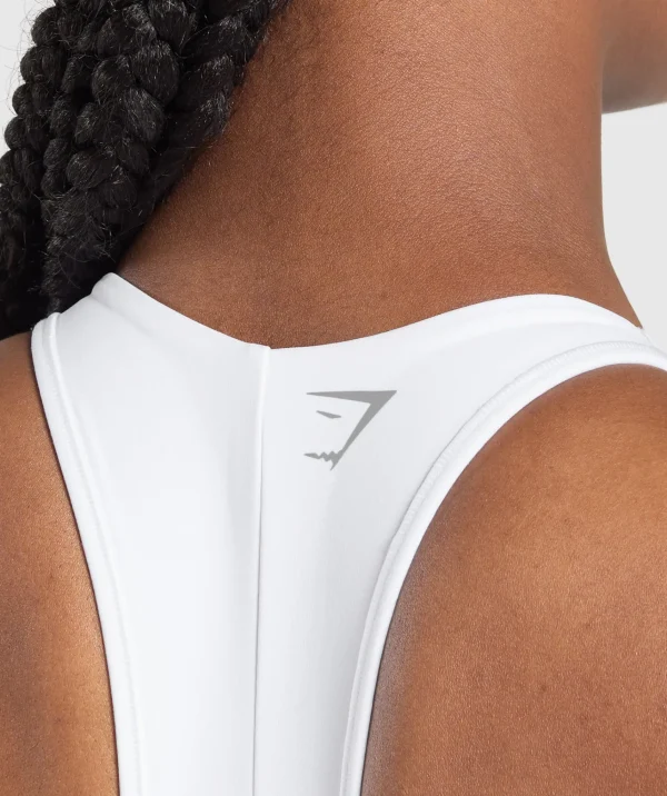 Clearance Gymshark Running Sports Bra White