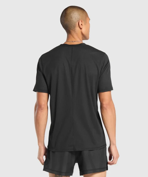 Online Gymshark Running T Shirt Black