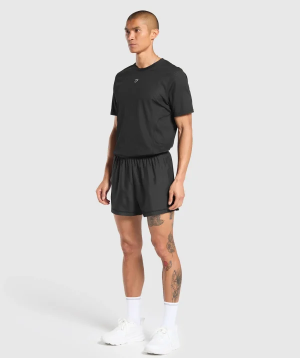 Online Gymshark Running T Shirt Black