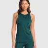 Hot Gymshark Running Tank StrongTeal