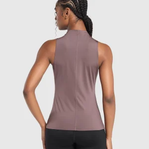 Discount Gymshark Running Tank SteelPurple