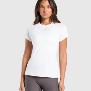 Online Gymshark Running Top White