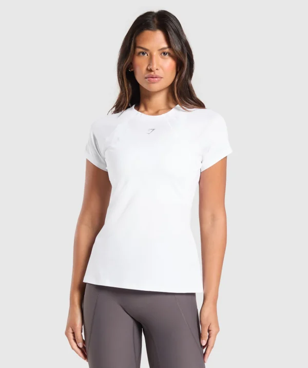 Online Gymshark Running Top White