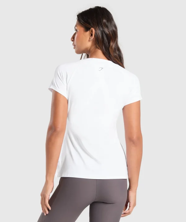 Online Gymshark Running Top White