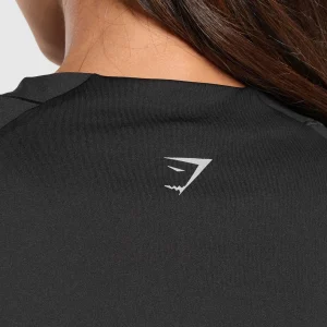 Fashion Gymshark Running Top Black