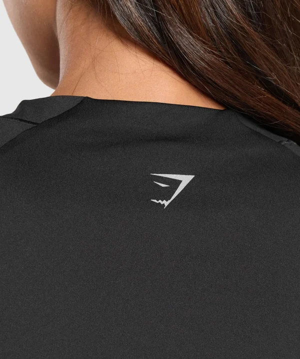 Fashion Gymshark Running Top Black