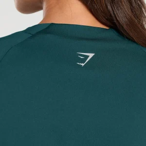 Clearance Gymshark Running Top StrongTeal