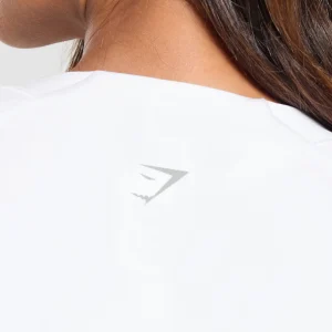 Online Gymshark Running Top White