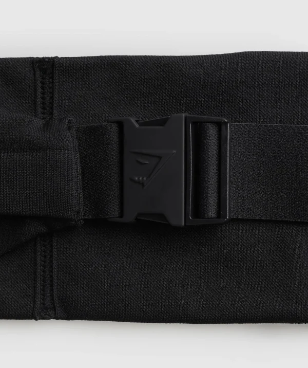 Hot Gymshark Running Waist Belt Black