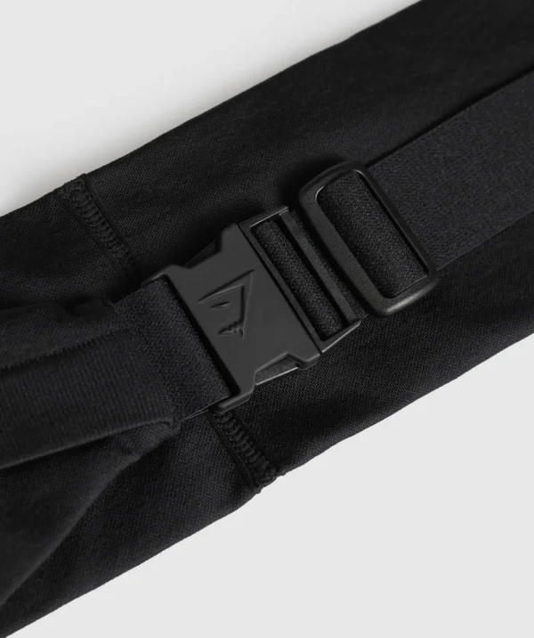 Hot Gymshark Running Waist Belt Black