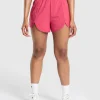 Best Gymshark Scallop Hem Shaped Shorts VintagePink