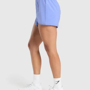 Clearance Gymshark Scallop Hem Shaped Shorts LiftBlue