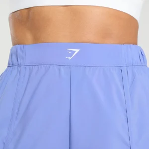 Clearance Gymshark Scallop Hem Shaped Shorts LiftBlue