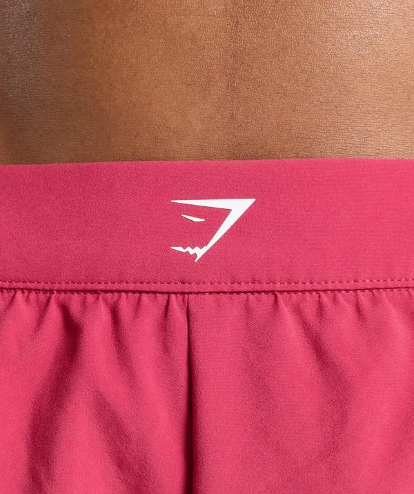 Best Gymshark Scallop Hem Shaped Shorts VintagePink