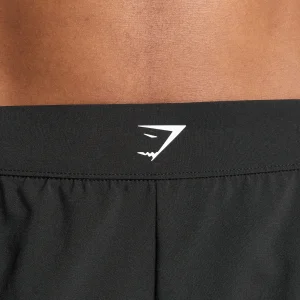 New Gymshark Scallop Hem Shaped Shorts Black