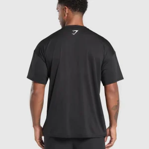 New Gymshark Script Graphic T-Shirt Black