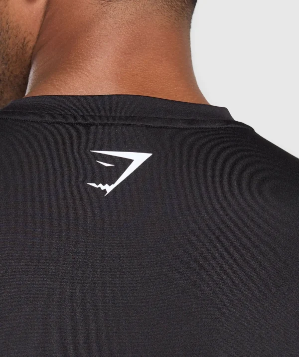 New Gymshark Script Graphic T-Shirt Black