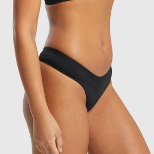 Sale Gymshark Seamless Dipped Front Thong Black