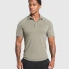 Fashion Gymshark Seamless Polo Shirt LinenBrown