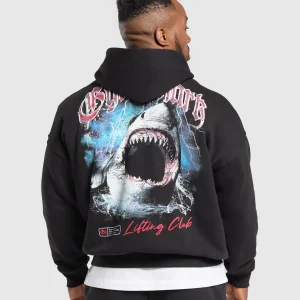 Best Gymshark Shark Hoodie Black