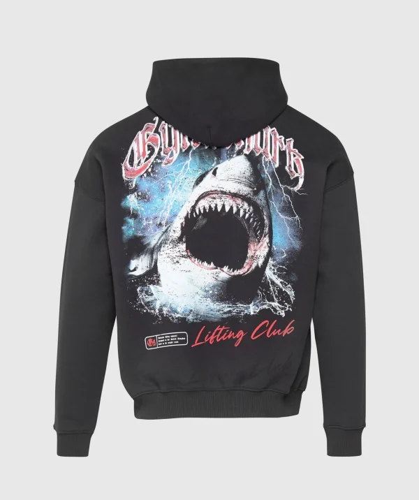 Best Gymshark Shark Hoodie Black